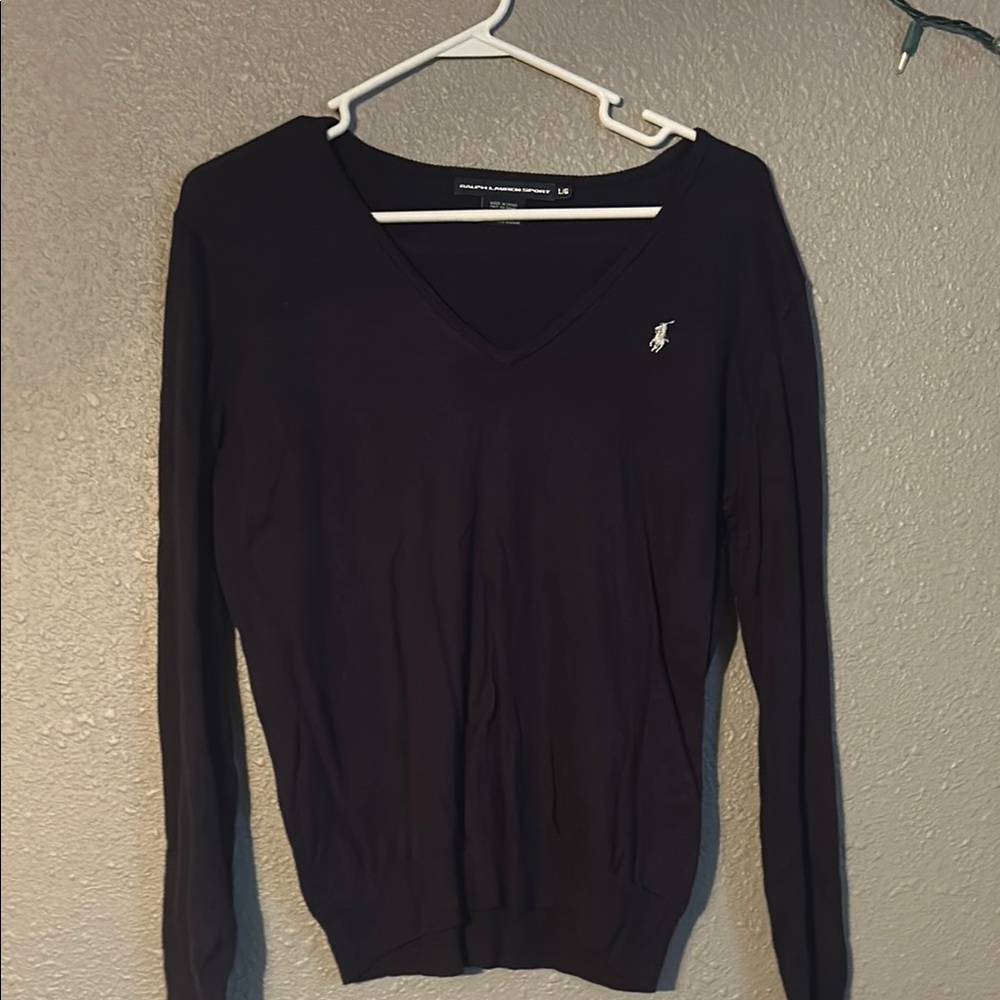 Polo by Ralph Lauren Navy Blue V-Neck Sweater